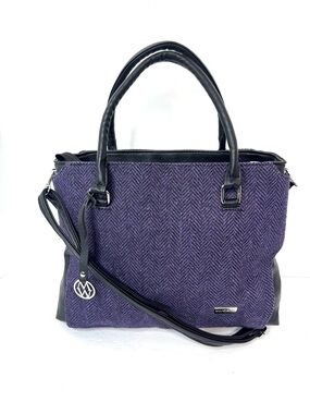 MUCROS WEAVERS Emily Tweed Vegan Leather Convertible Bag Handcrafted in Ireland